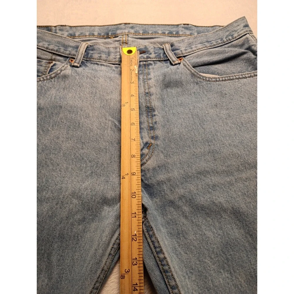 Levis 505 Regular Fit Straight Leg Light Wash Denim Jeans Men's Five Pocket NWOT